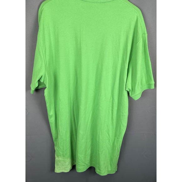 Polo Ralph Lauren Shirt Mens XL Green Short‎ Sleeve Pink Horse  Golf - Picture 6 of 6